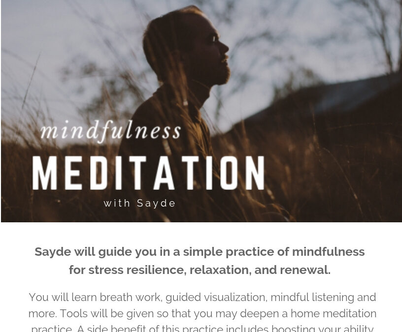 Mindfulness Meditation Workshop